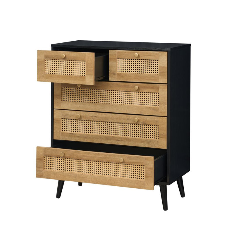 Manila 2 Door Wardrobe 3 Piece Bedroom Set, Black