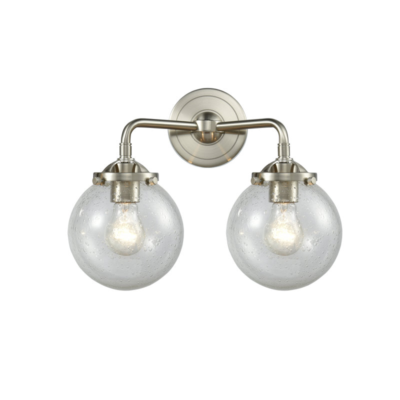 Clementina 2 - Light Dimmable Vanity Light, Seedy, Brushed Satin Nickel