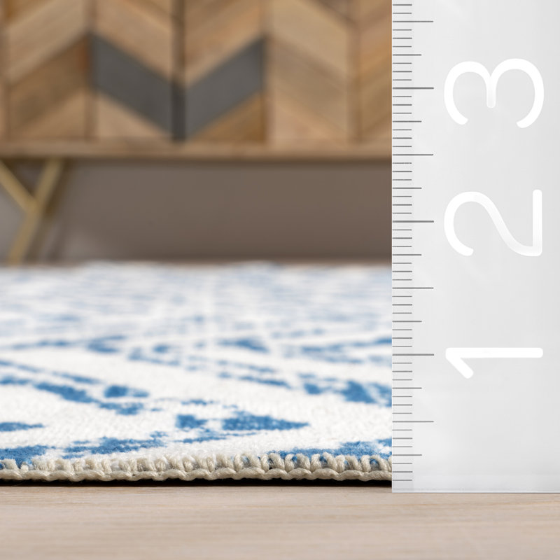 Rosanne SpinClean Machine Washable Geometric Area Rug, Rectangle 3' x 5'