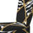 Gold Chain Zebra Geometric - Upholstered Patterned Accent Side Chair