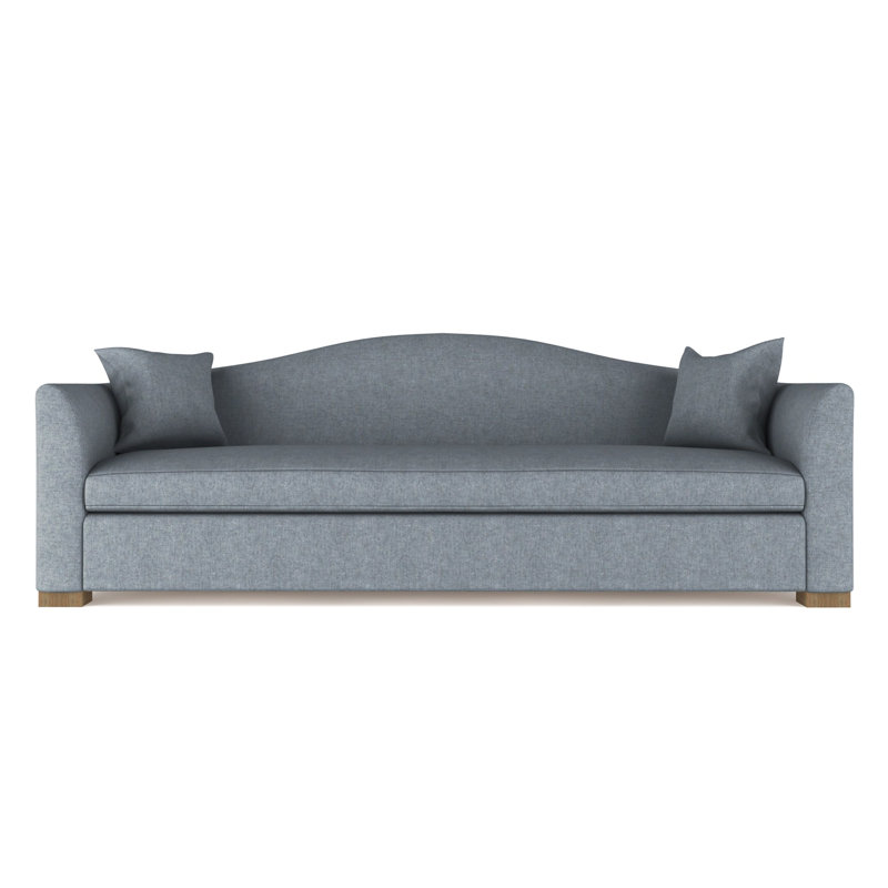 Canapé Horatio, H 33 po x l 84 po x P 36 po, Patiné, Brume moelleuse en velours