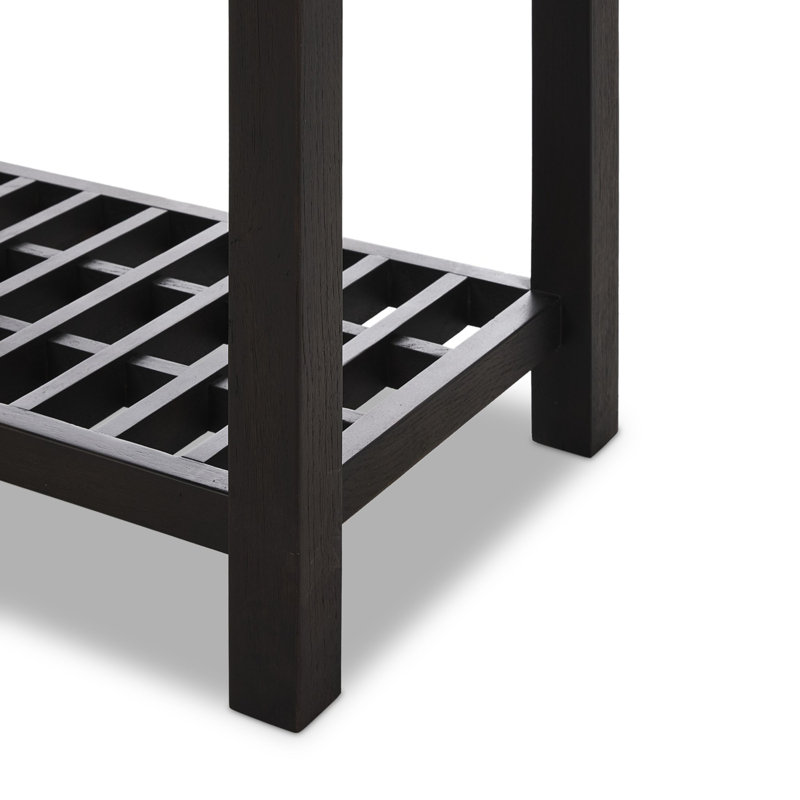 Dalton Cabinet-Aged Natural Oak, Smoked Black