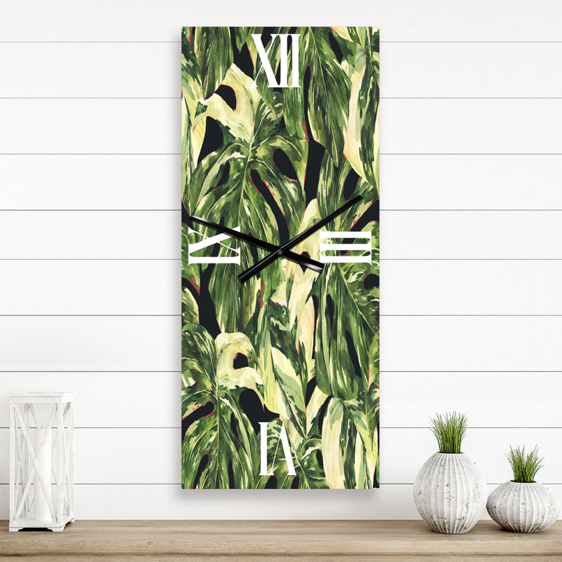 Horloge murale exotique sur fond naturel II, Petit