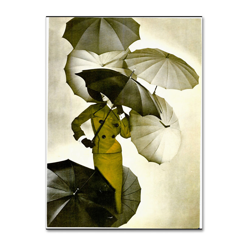 « parasol », art mural sur toile tendue, H 19 po x l 14 po