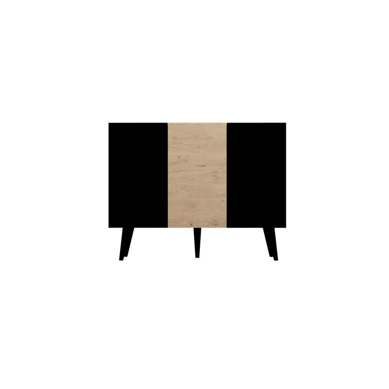 Kaylani 120cm Sideboard, Artisan Oak/Black