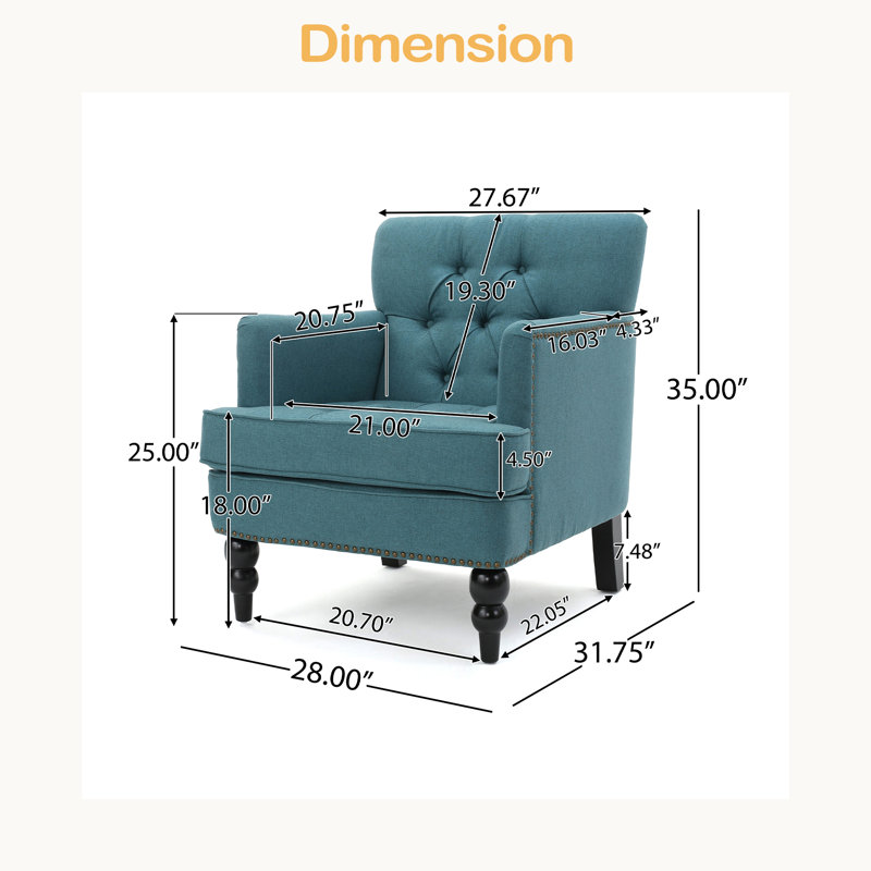 CHAISE CLUB TUFFÉE