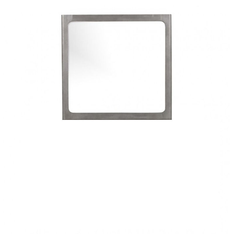 Miroir de commode plat en bois manufacturé Henry, Gris chaleureux
