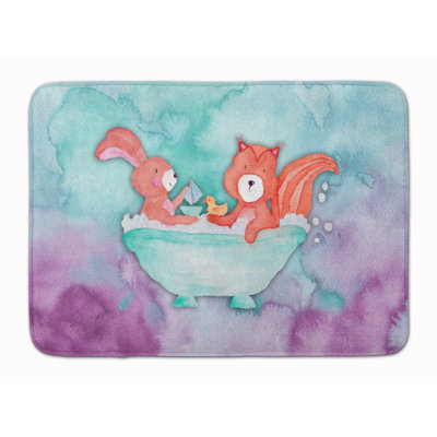 Beulah Memory Foam Non-Slip Bath Rug