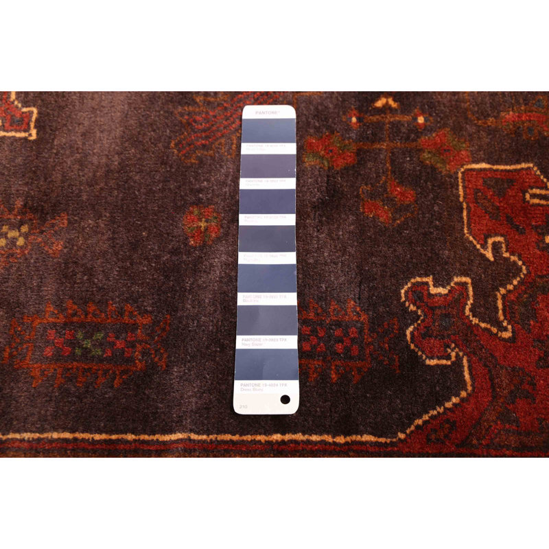 Tapis bleu marine Teimani 3 pi 9 po x 6 pi 2 po
