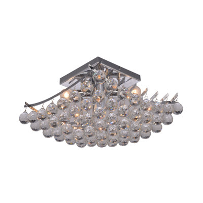 Crystal Semi Flush Mount