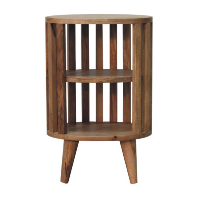 Janay 36cm W Solid Wood Bedside Table