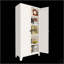 Armoire de rangement sécurisée en métal à 2 portes avec tablettes réglables et serrure, parfaite pour l'organisation à la maison et au bureau