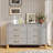 6-Drawer Double Dresser, Modern Storage Cabinet With Metal Handles & Solid Wood Legs, Heavy-Duty Organizer For Kids And Adults-1678871838