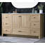 Meuble-lavabo double 60 po avec plateau en marbre d'ingénierie Soma-2104612501