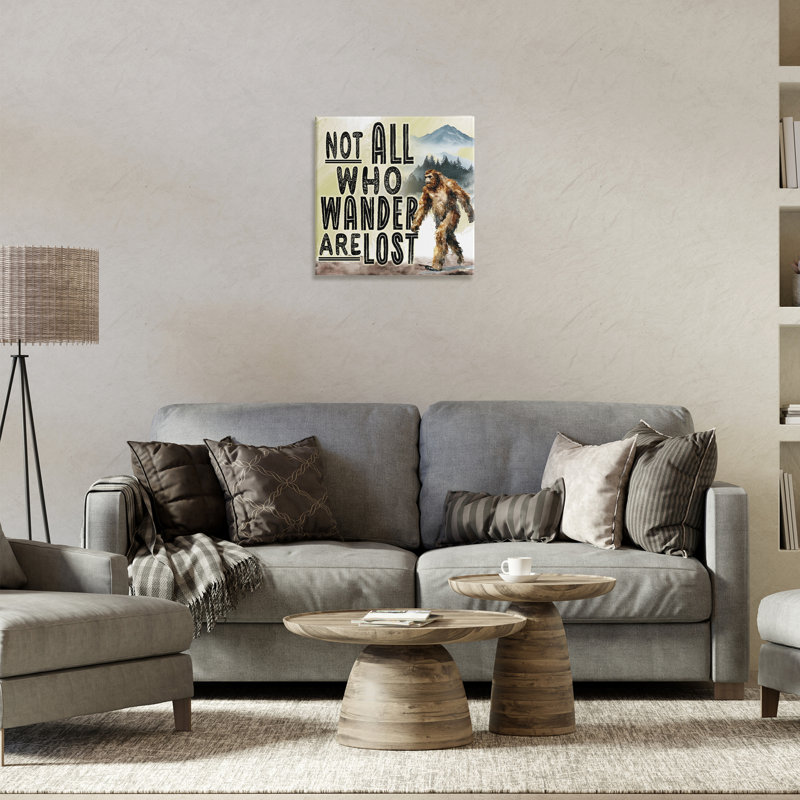 «Not All Who Wander», toile par Nicole DeCamp, H 17 po x l 17 po