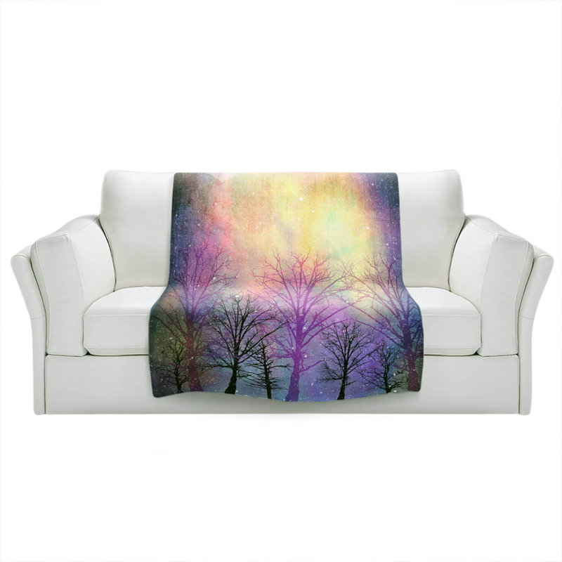 Hand Woven Throw Blanket, 51" W x 60" L