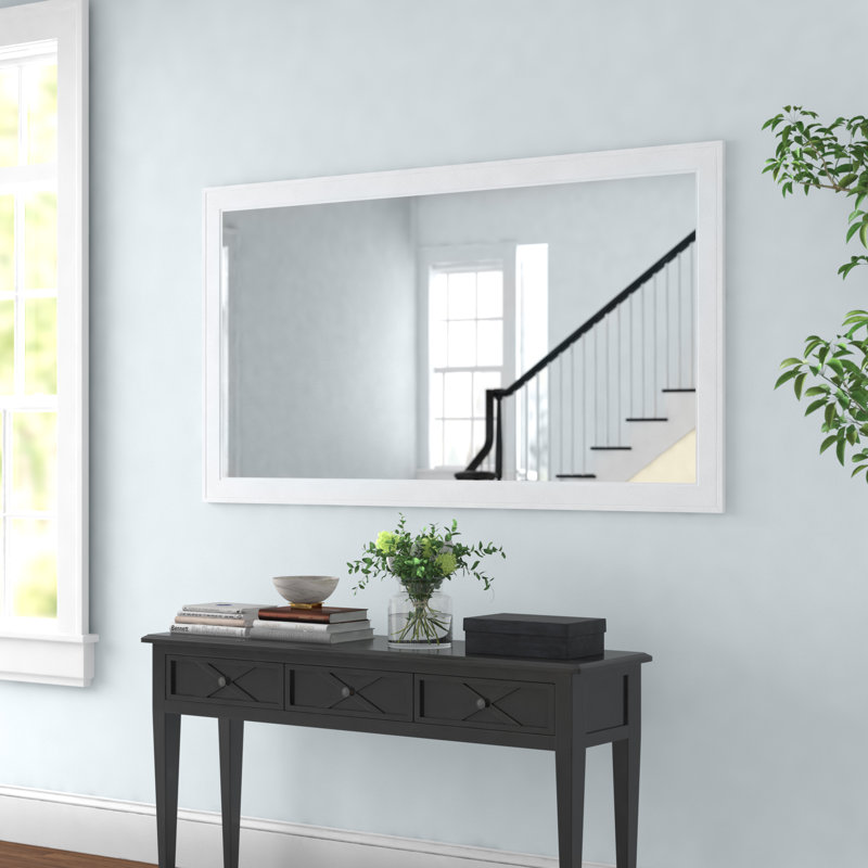 Bornhardt Engineered Wood Wall Mirror, 39" x 72", White