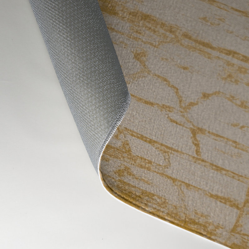 Tapis beige abstrait intérieur et extérieur, Rectangle 9 pi x 12 pi