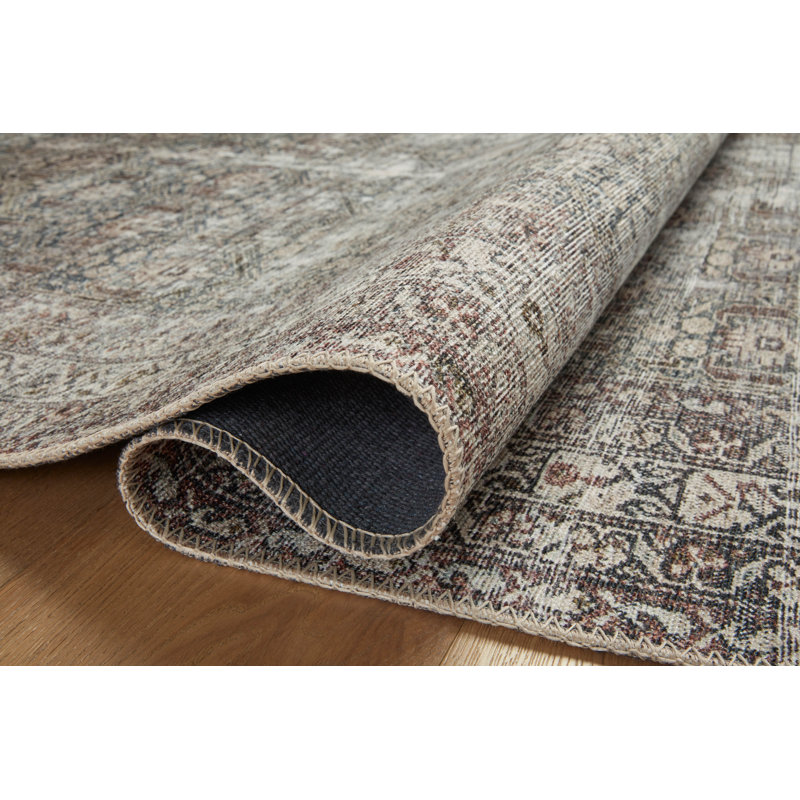 Georgie Moss and Bark 10' x 14' Wool Blend Area Rug