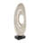 Mother of Pearl Shell Swirl Abstract Decorative Sculpture with Black Base-20525671