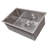 ZLINE 27 in. Meribel Undermount Single Bowl Satin Stainless Steel Kitchen Sink with Bottom Grid (SRS-27S)