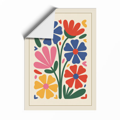 Blooming Geometry Botanical - Framed Print