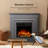 36.15" TV Stand with Independent Electric Fireplace. Remote Control, Five Flame Brightness-1031845232