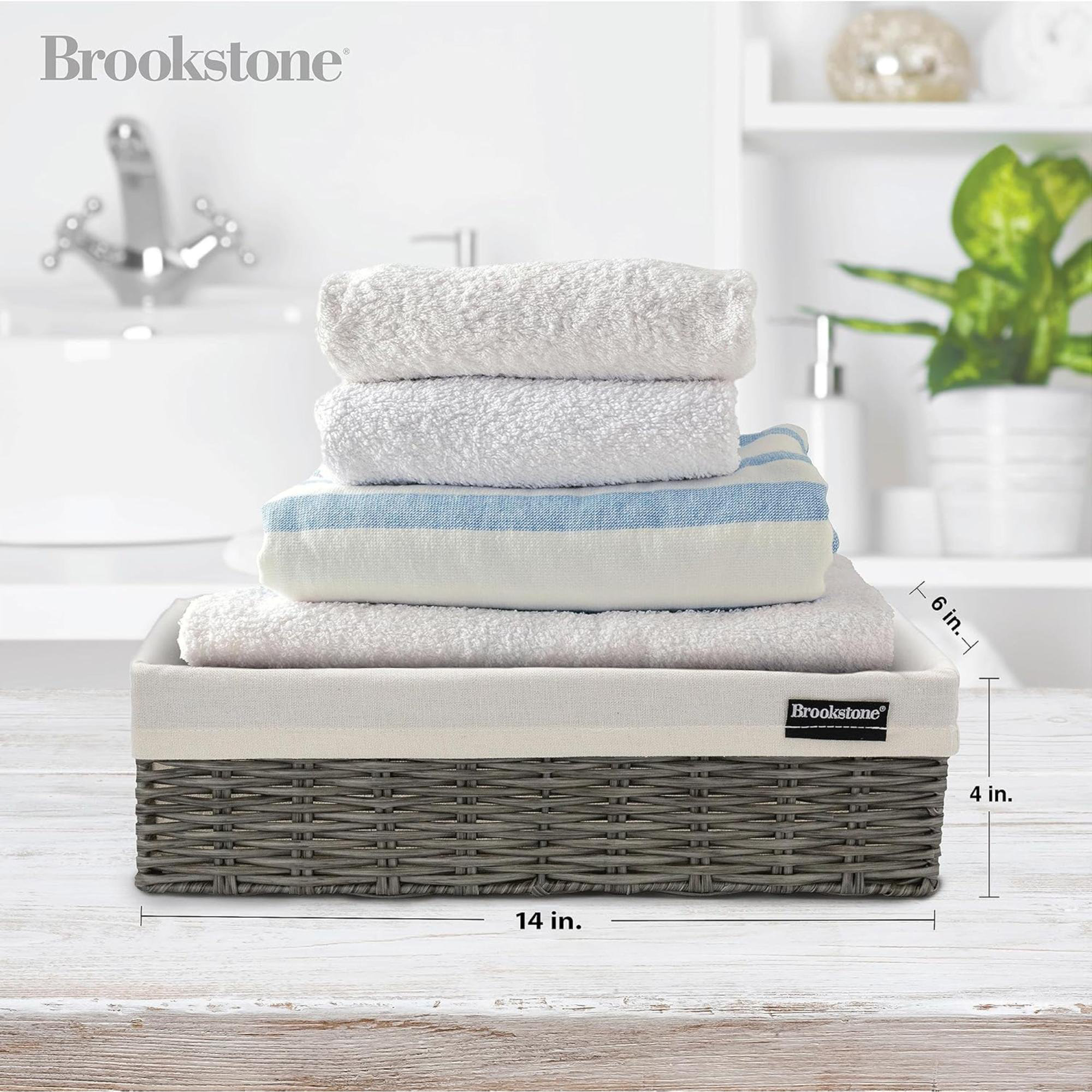 Textiles Hub Wicker Storage Basket Boho Organization And Storage ...