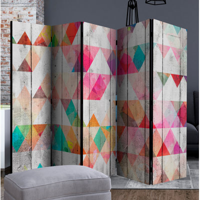 Peasley 172cm H Folding Room Divider