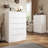 Brichelle 6 - Drawer Dresser, Wood Dressers & Chests of Drawers with Smooth Metal Rail-2075847527