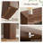 Slim Console Table with Open Storage Shelves in Light Brown & Dark Brown-1314923925