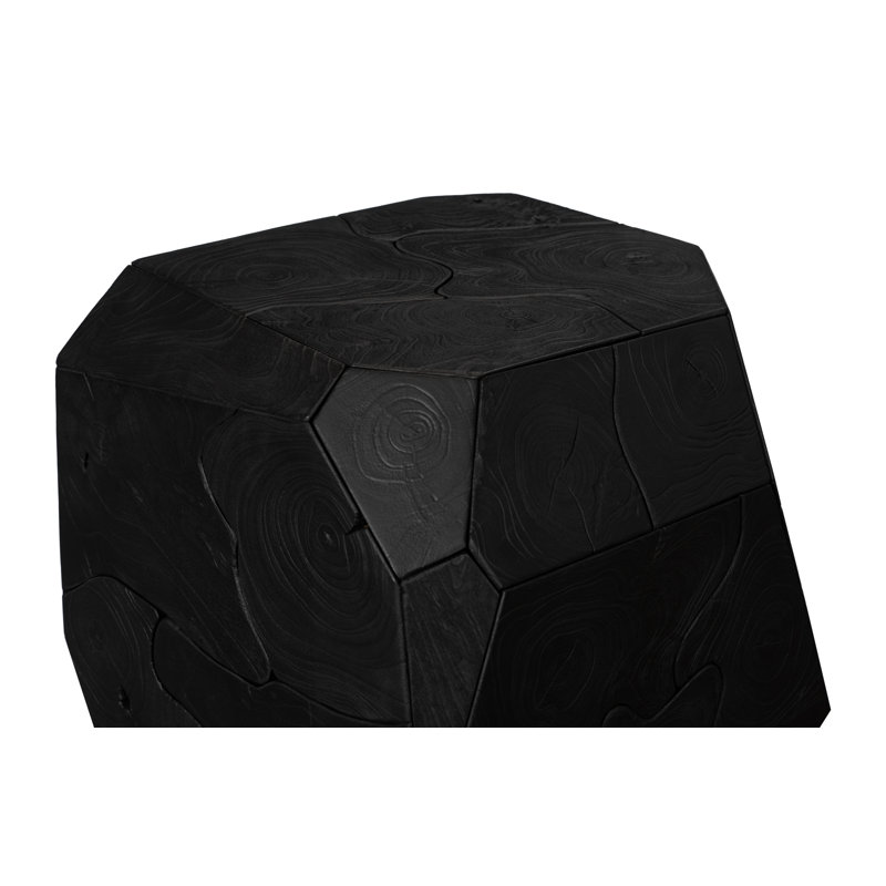 Prism Side Table, Natural, Black