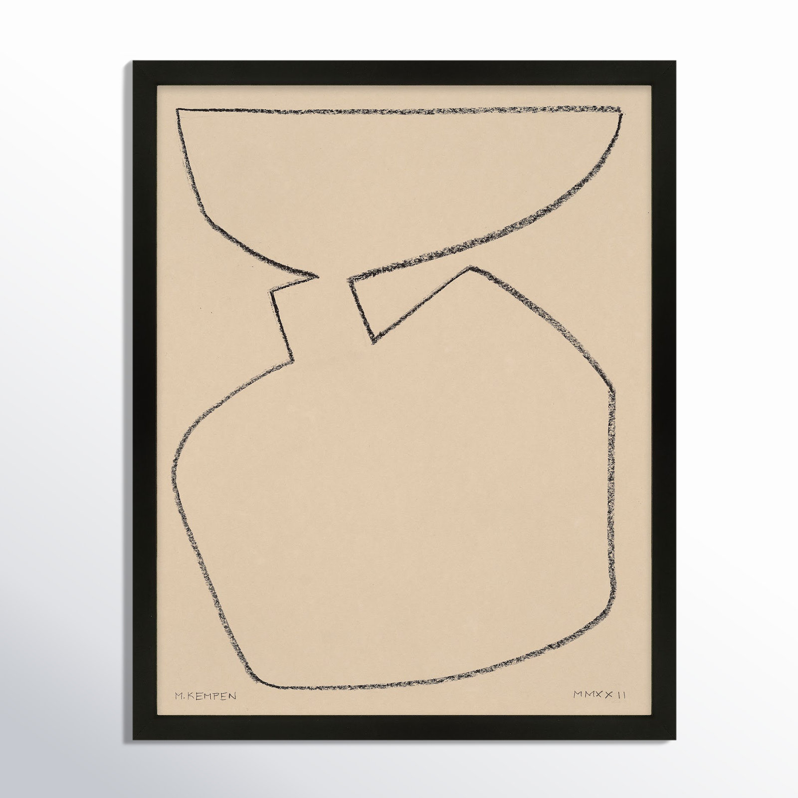 Freya "Outlines 6" Print, Black Framed, 40" W x 50" H