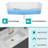Drop In Waterfall Sink - 33X22" White Quartz Composite For Kitchen Workstation With Pull-Out Faucet & Miscellaneous Accessory Assemblies 33"X22" Design And Mixed Groups-121644727