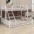 Floor Bunk Bed Frame With Ladder And Safety Guardrails-429480457-429480456