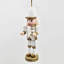 Ensemble de 3 décorations de casse-noisette - arbre de Noël en bois de pin peint à la main de 4,9 pouces, figurines de table rustiques pour décoration de maison de vacances