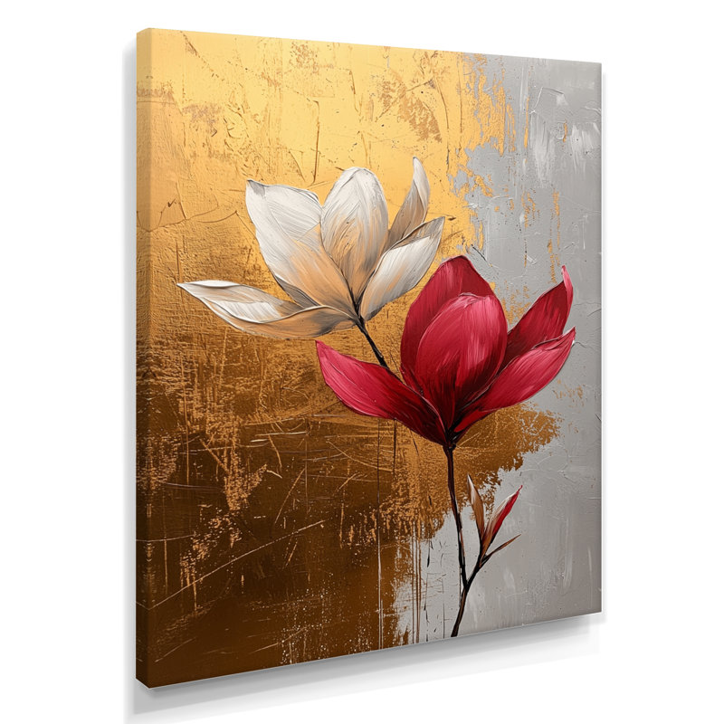 Muhedin - salon d'art mural floral, H 32 po x l 24 po, Toile tendue, Ne s’applique pas