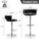 Christal Swivel Upholstered Adjustable Height Counter Stool