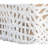 Lulu Leather Woven Backless Bench