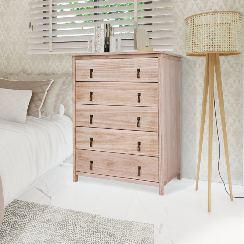 Janik 89 cm W Chest of 5 Drawers