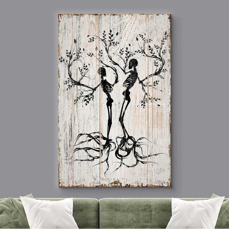 Moody Skull, Toile tendue, H 12 po x l 18 po x P 1,5 po