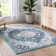 Dulcet Granada Transitional Oriental Medallion Pattern Blue Rug