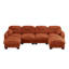 Canapé modulaire en U en chenille 4 places avec 2 repose-pieds-309175917