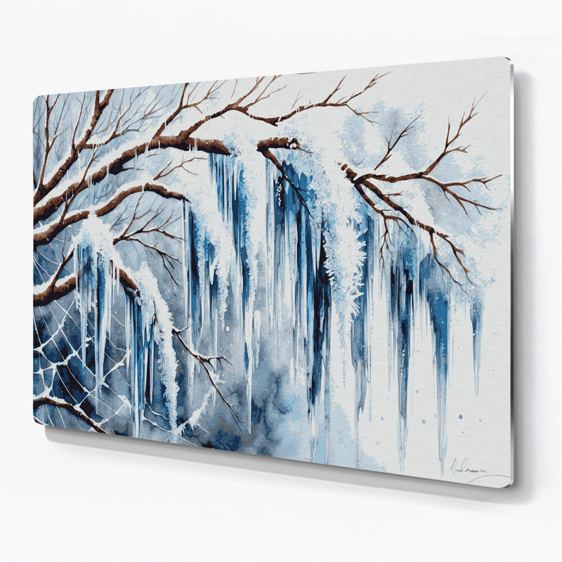 Art mural de Noël en forme de glaçon de Noël, H 11 po x l 14 po