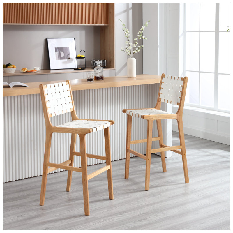 Chaise de bar en cuir Saddle