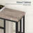 2-Tier Console Table Entryway Table Display Stand with Open Storage