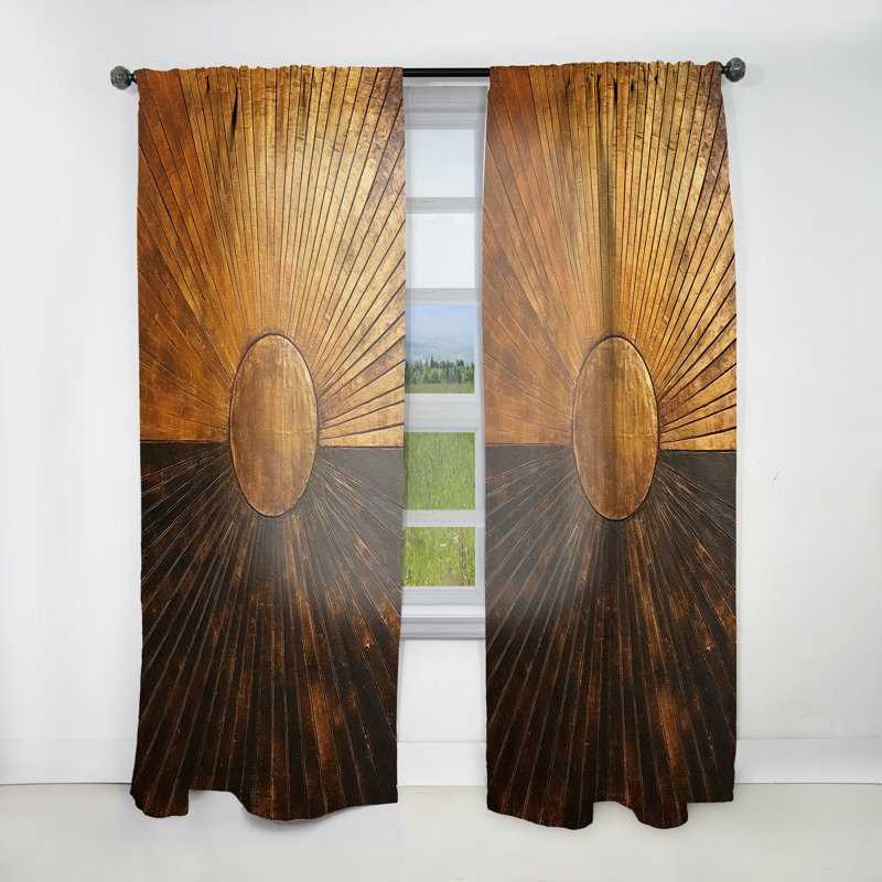 Bronze Brilliance Symmetry IV - Rideau moderne - Velours obscurcissant - 1 panneau, L 52 po x L 90 po