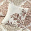 Courtepointe réversible 6 pièces - double / grand, motif de feuilles imprimées, courtepointe en microfibre, revers en tissu doux, détails sur les coussins-119448935-119448934