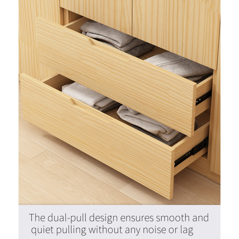 Simple Wooden Colour Wardrobe, H 79 po x l 32 po x P 20 po