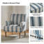 Arching 28.7"W Armchair with Solid Wood Legs and Nailhead Trim-303307612
